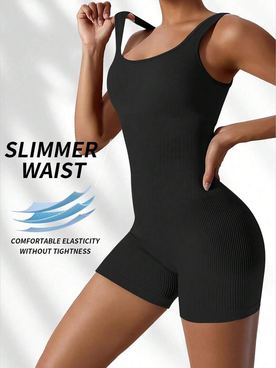 KIKIMINK 여성용 점프슈트 심리스 리브드 스퀘어  - Seamless Ribbed Workout Tank Top 리뷰 및 가격