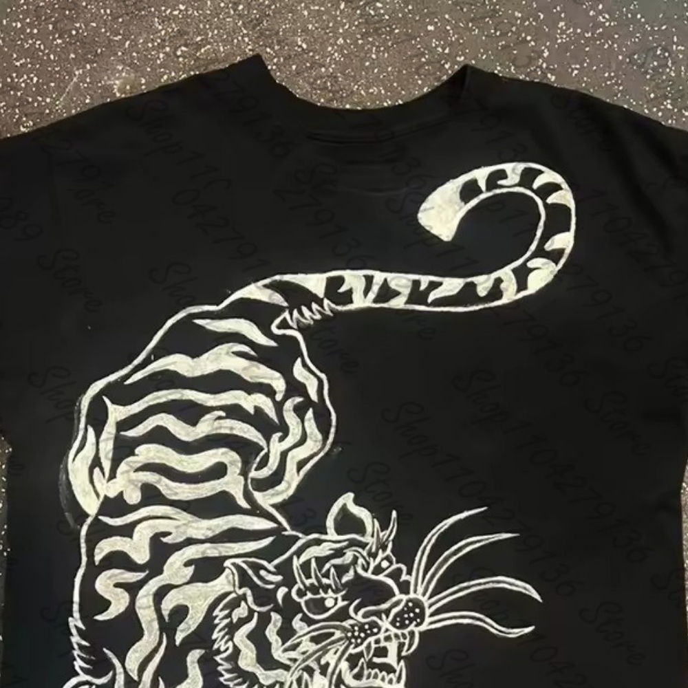 Y2k 의류 그런지 여성 의류 크롭 탑 여성 타이거 프 - Y2K Graphic Baby Tee Crop 리뷰 및 가격
