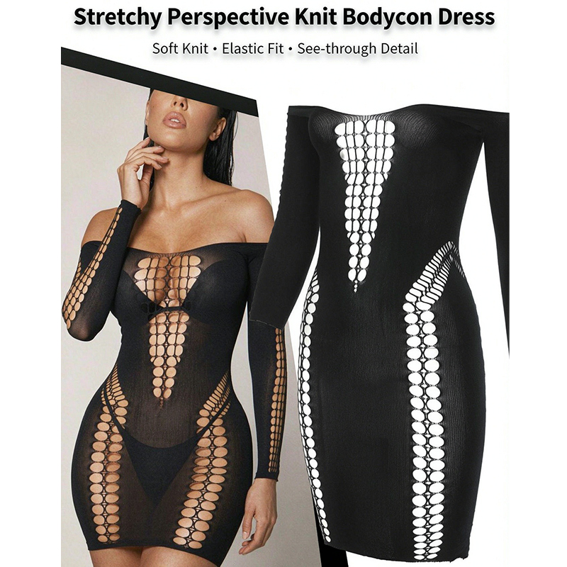 여성용 시스루 메쉬 긴소매 비치 커버업, 섹시한 시스루 - Sexy Mesh Sheer Bodycon Dress 리뷰 및 가격