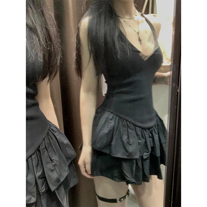 MEXZT Y2K 블랙 미니 드레스 여성 패션 파티 섹 - Y2K Backless Halter Mini Dress 리뷰 및 가격