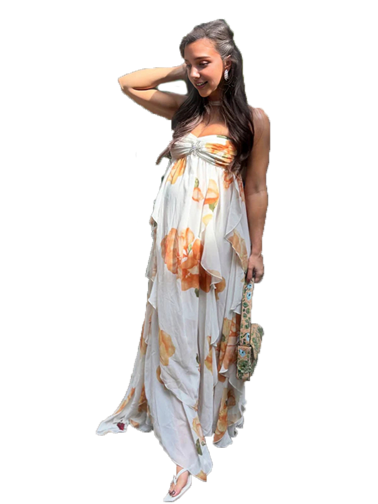 보헤미안 플로럴 임부복 사진 촬영 드레스 비치 시폰 맥 - Boho Summer Beach Maxi Dress 리뷰 및 가격