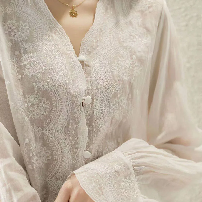 GELITAYIN v 넥 긴 소매 리넨 블라우스 가을  - Casual Loose Linen Shirt Dress 리뷰 및 가격