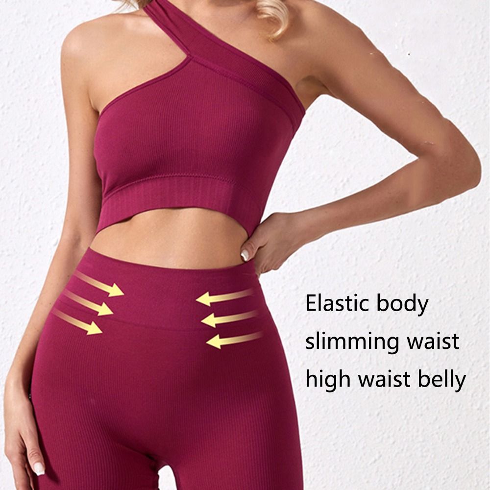 2피스 캐주얼 심리스 여성 운동복 세트 하이웨이스트 원 - Seamless Ribbed Workout Tank Top 리뷰 및 가격
