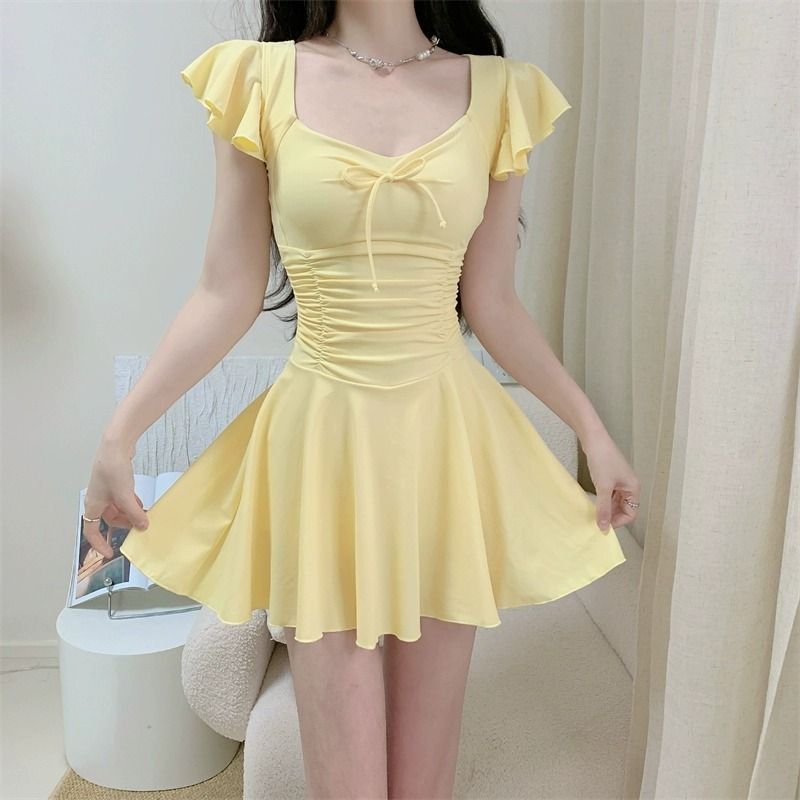 2026 신상 여성 스커트형 수영복 반팔 복부 보정 패 - Skirts 리뷰 및 가격