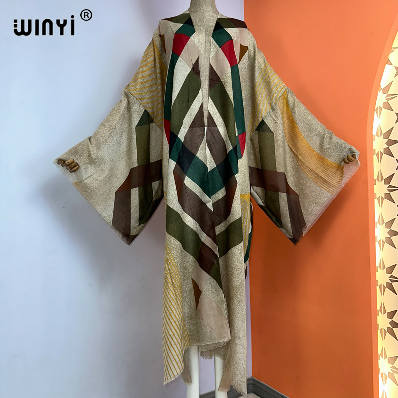 WINYI 기모노 여름 보호 프린트 카프탄 비치 수영복 - Boho Summer Beach Maxi Dress 리뷰 및 가격